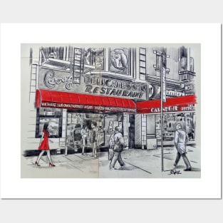 Out carnegie deli way Posters and Art